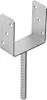 A metal U-shaped post bracket with a rebar-like stake attached, shown against a white background. Náhľad obrázku produktu
