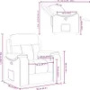 vidaXL Relaxsessel Weinrot Stoff Produktbild-Vorschau 8