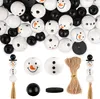 120 Stück Natur Holzperlen für Weihnachten – 20mm Produktbild-Vorschau 1