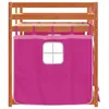 Etagenbett mit Vorhängen Rosa 80x200 cm Massivholz Kiefer Produktbild-Vorschau 5