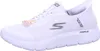 A white Skechers men's slip-on sneaker is shown from the side against a white background. Voir les images du produit