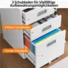 Yaheetech Mobiler Aktenschrank Rollcontainer mit 3 Produktbild-Vorschau 5