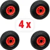 4er Bundle Grafner® FlatFree Sackkarren/Bollerwagenrad  Produktbild-Vorschau 1