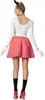 A woman wearing a Minnie Mouse costume, shown from the back. Produktbild-Vorschau