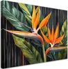 Leinwandbild Blätter Pflanzen Botanik 60x40 Feeby Grün bild Produktbild-Vorschau 1