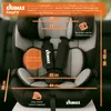 A close-up view of a car seat with measurement lines and text overlays. Produktbild-Vorschau