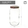 12er Set Einmachglas 1062ml Deckel Holz Herz Rot-Dekor Rund Produktbild-Vorschau 3