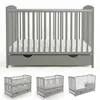 Love For Sleep Grau Babybett Gitterbett mit Schublade 120 x Produktbild-Vorschau 9