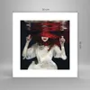 Poster - Poster ohne Rahmen - Mädchen Rot Hut - 30x30 cm - Produktbild-Vorschau 4