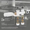 LuxeBath Ventil-Armaturen Set Multiblock Weiß Produktbild-Vorschau 3
