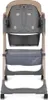 A front view of a beige and gray high chair against a white background. Produktbild-Vorschau