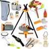 UMU® Set da campeggio in legno per bambini 45 pezzi - Anteprima dell’immagine prodotto 1