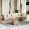7-tlg. Garten-Lounge-Set, modular mit Stauraum, Produktbild-Vorschau 2