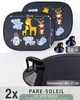 2X HECKBO Auto Sonnenblenden Kinder Baby Tiere mit Mama Produktbild-Vorschau 10