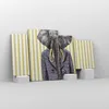 Bild auf Leinwand - Leinwandbild - Elefant Anzug Produktbild-Vorschau 4