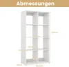 COSTWAY Bücherregal 4 Ebenen, Standregal mit 8 Fächern & Produktbild-Vorschau 3