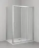 Cabine de douche 140 cm + paroi fixe 70 cm - Portière Voir les images du produit 3