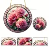GKA XL Sonnenfänger Rosen rosa 20 cm Buntglas Lichtfänger Produktbild-Vorschau 6