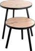 HAKU Beistelltisch Eiche hell, schwarz  - MDF, Metall, Produktbild-Vorschau 4