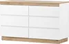 MODFU Commode De Rangement Avec 6 Tiroirs, Structure Solide Voir les images du produit 9