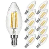 10 x LED Filament Leuchtmittel Kerze gedreht 4W = 40W E14 Produktbild-Vorschau 2