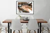 MuchoWow® Gerahmtes Poster Marmoroptik - Gold - Schwarz - Produktbild-Vorschau 3