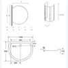 ECOLAM Duschkabine + Duschwanne U Form 100 x 80 cm Produktbild-Vorschau 11