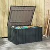 vidaXL Zahradní úložný box černý 101 x 82 x 50 cm ocelový Náhled obrázku produktu 4
