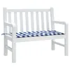 vidaXL Gartenbank-Auflage Blau&Weiß Gestreift 120x50x3 Produktbild-Vorschau 9