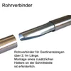 Edelstahl Look Gardinenstange 20mm Wandträger 1-läufig Produktbild-Vorschau 6