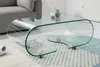 Extravaganter Glas Couchtisch FANTOME 90cm transparent Produktbild-Vorschau 3