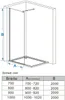 Duschabtrennung Walk in Dusche 120 x 195cm  Duschwand Produktbild-Vorschau 3