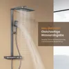 System prysznicowy EMKE z termostatem, matowy antracyt - Podgląd zdjęcia produktu 6