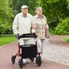 COSTWAY 2in1 Rollator mit Sitz faltbar, Gehhilfe 6-fach Produktbild-Vorschau 2