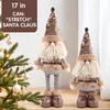 Vánoční plyšová figurka s dlouhýma nohama, stojící Otec Náhled obrázku produktu 6