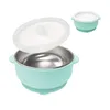 Edelstahl Baby Schüssel, Baby Breischale mit Saugnapf für Produktbild-Vorschau 1