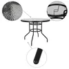 Bistrotisch Metalltisch mit Glasplatte Gartentisch mit Produktbild-Vorschau 4