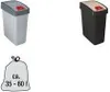 keeeper Abfalleimer "magne", 25 Liter, silber / grau Produktbild-Vorschau 2