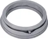 A gray washing machine door seal is shown against a white background. Produktbild-Vorschau