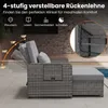 COSTWAY Polyrattan Sonnenliege, Gartenliege mit Produktbild-Vorschau 5