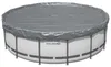Bestway® Winterfeste Premium-Abdeckplane Ø 427 cm, grau, Produktbild-Vorschau 1