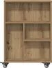 vidaXL Carrello portaoggetti stretto Artisan oak 48x13x68 Anteprima dell’immagine prodotto 4