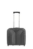 A gray pilot case with a retractable handle against a white background. Produktbild-Vorschau