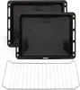 ICQN 460 x 370 x 30 mm Backblech Set mit Gitter, 2x Produktbild-Vorschau 1