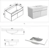 Waschtisch mit Unterschrank 80cm BERGEN Badmöbel Set Produktbild-Vorschau 8