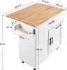 Ilot de cuisine VEVOR Chariot de cuisine 1190x695x905mm Voir les images du produit 8