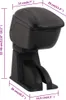 vidaXL vidaXL - Bracciolo - 12x29x(32-46) - cm - ABS - nero Anteprima dell’immagine prodotto 8