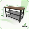 Półka ciemny brąz szafka na buty z siedziskiem loft BEGRYF Podgląd zdjęcia produktu 3