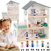 Velký dřevěný domeček pro panenky Tooky Toy + figurky Náhled obrázku produktu 13