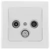 ChiliTec DELPHI Prise d'antenne TV+Radio+Sat incl. cadre UP Voir les images du produit 2